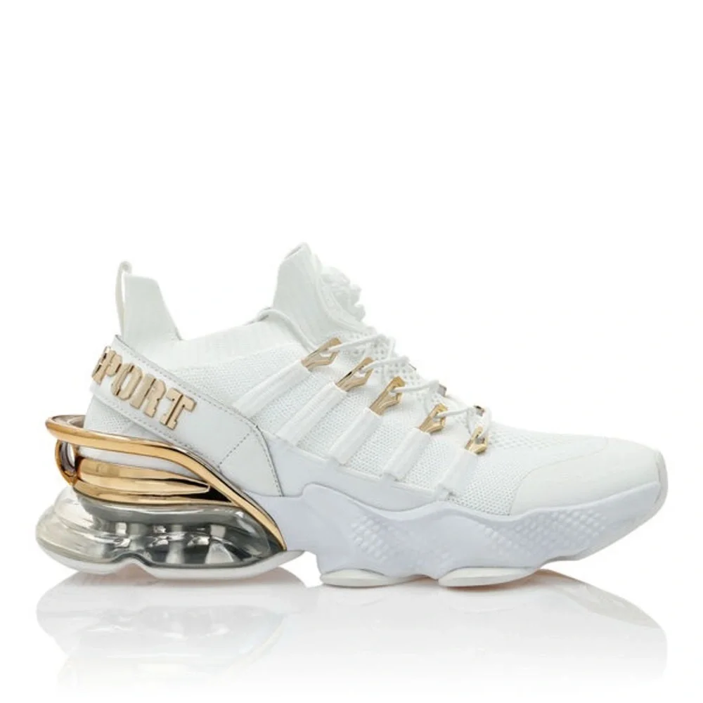 Philipp Plein Sport Tiger Attack Gen.X.04 White Gold Sneakers Men